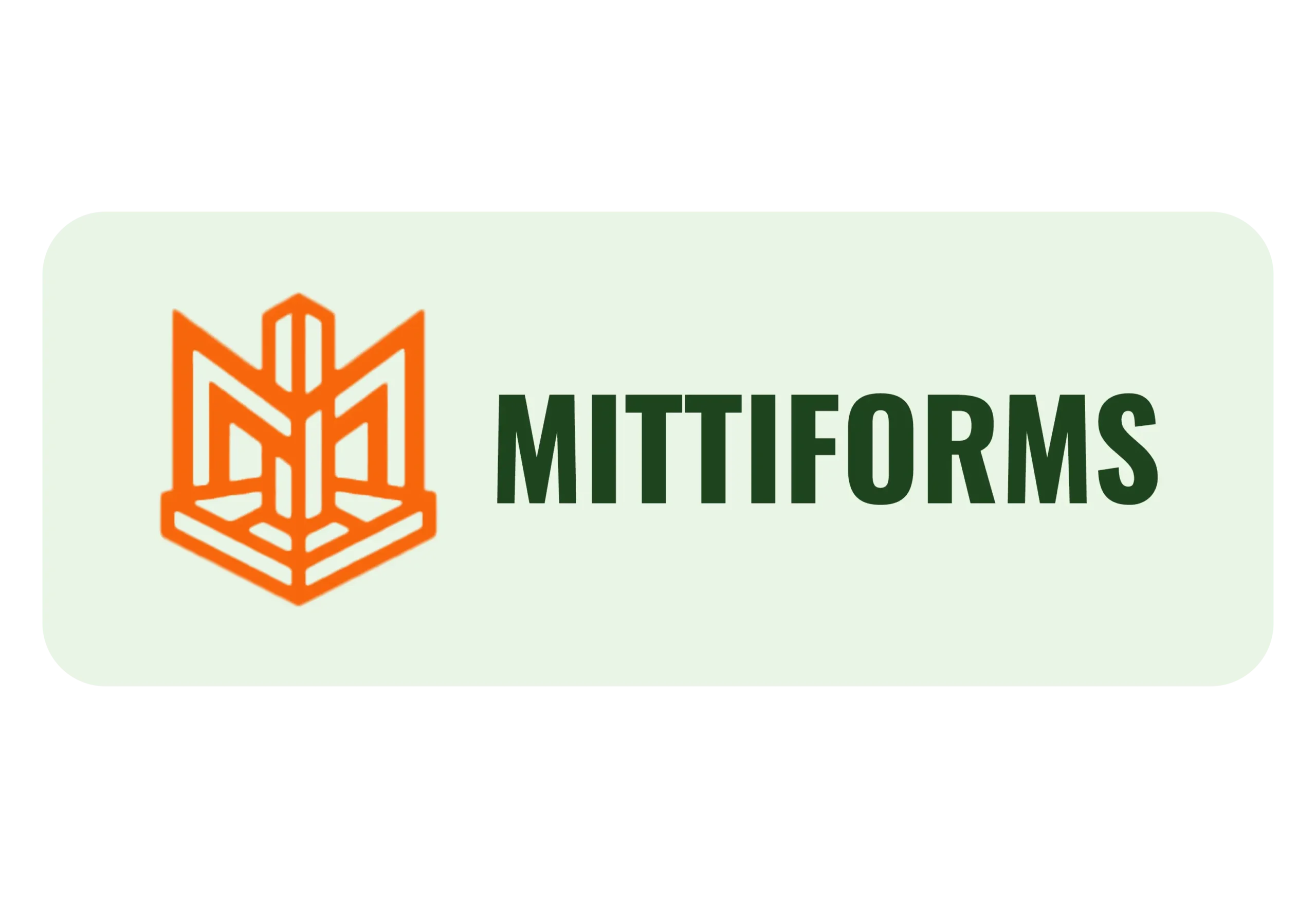 Mittiforms rectangle form Horizontal mark logo
