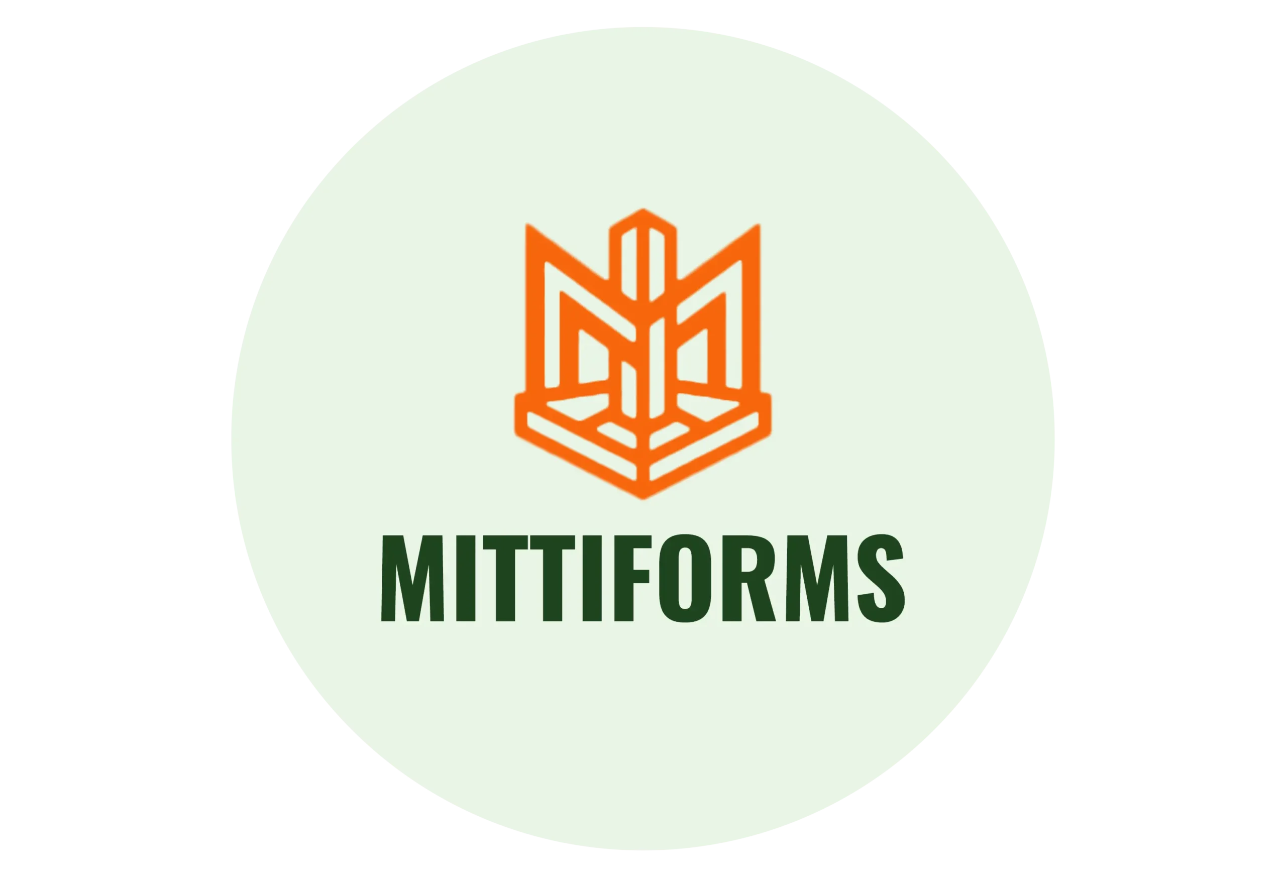 Mittiforms circular form Vertical mark logo